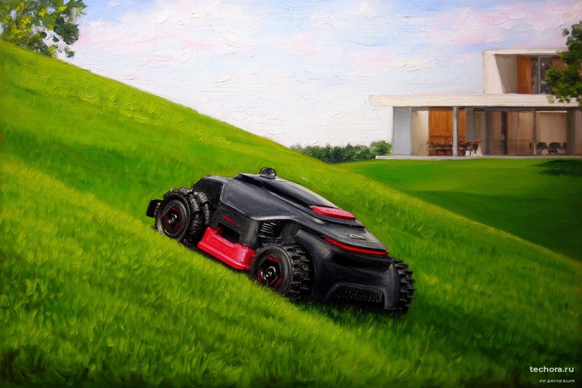 В Беверли-Хиллз показали роботов, способных заменить садовников на склонах в 80 градусов